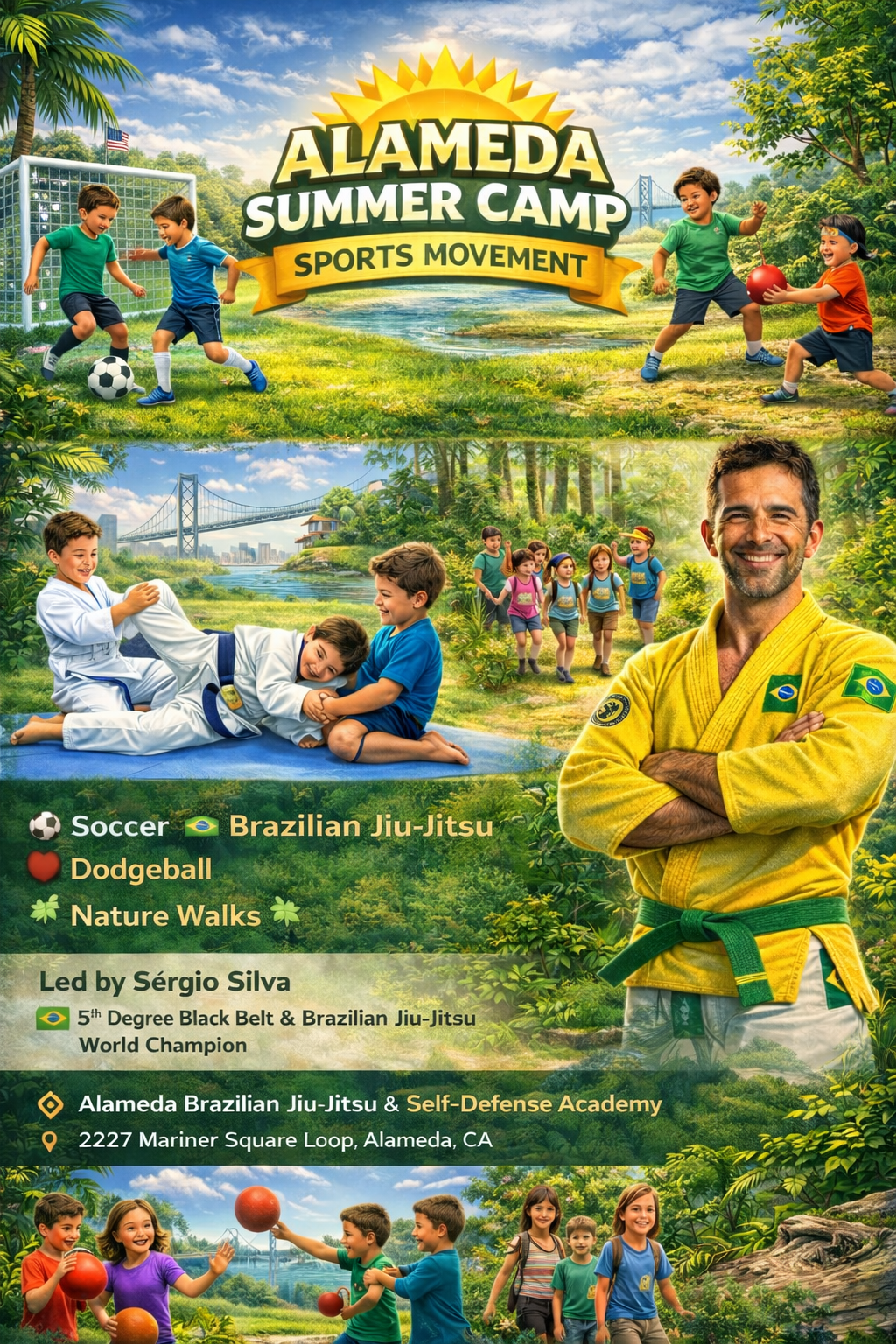 Sports Movement Martial Arts and Soccer Camp in Alameda